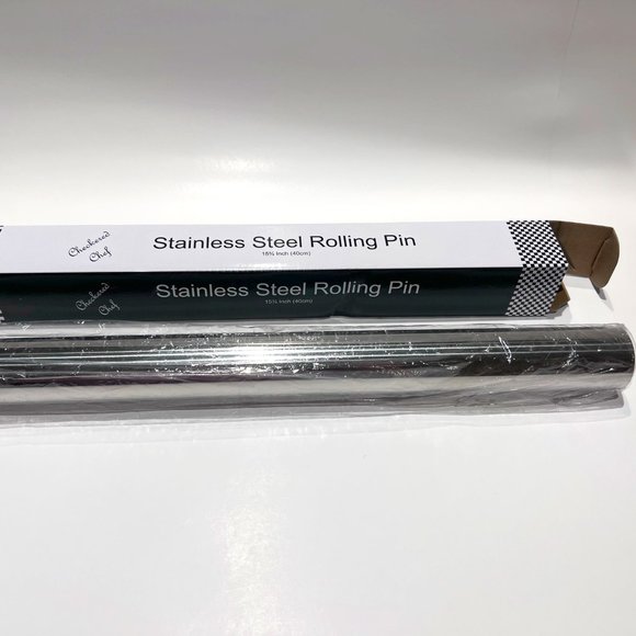 Checkered Chef Other - Stainless Steel French Rolling Pin, Metal Rolling Pin for Baking, No Handles